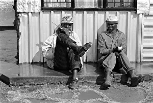 Homesteads: Recently returned residents of Goedgevonden after they