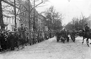 Raiding: Reception of the crew of the SMS Wolf in Berlin, 1918