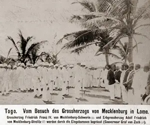 Togo: Reception of a delegation in Lome, 1907