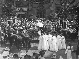 Saale: Reception of the Emperor Wilhelm II and Empress Augusta Vict