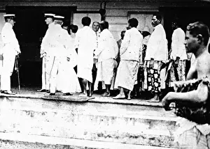 Colonies: Reception at the German governor on Samoa