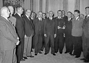Frick: Reception of the Government of Austria in Berlin, 1938