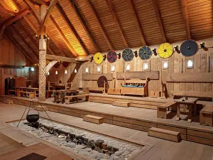 Lejre: Reception hall, Viking King's Hall, Lejre Land of Legends