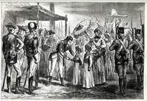 Negotiation: Reception of the hostages from Tipu Sahib, 1792