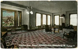 Masonic: Reception Room, Masonic Cathedral, Bloomsburg, PA, USA
