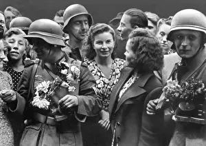 Lemberg: The reception of the soldiers of the Wehrmacht in Lemberg in