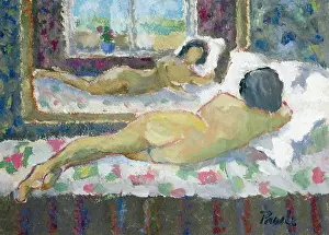 Pawle: Reclining Nude ' woman lying on a bed
