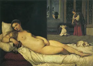 Reclines: Reclining Venus, by Titian