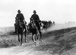 Advancing: Reconnaissance unit of the Wehrmacht on the Eastern Front