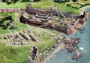 1080: Reconstructed view, Tower of London, 1080