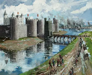 Iiis: Reconstructed view, Tower of London, 1240