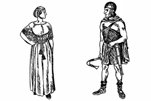 Tribes: Reconstruction of costume of Germanic tribes in