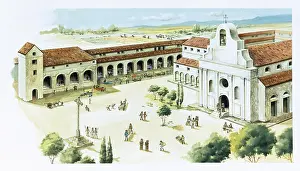 Evangelization: Reconstruction of a Spanish mission as those built