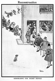 Demobbed: Reconstruction by William Heath Robinson, WW1 cartoon
