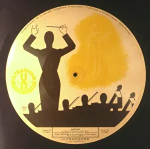 Lyrics: Record cover design, March from an operetta