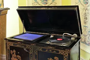 Connemara: Record player, Kylemore Abbey, County Galway, Ireland