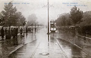 Splash: Record rainfall, Ealing Common, West London