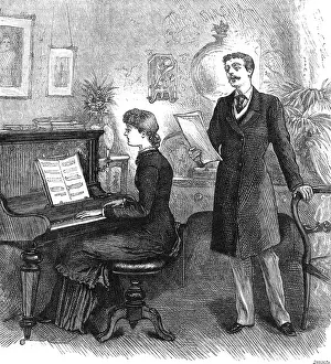 Duet: Recreation - Music at home, 1881