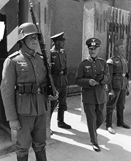Compulsory: A recruit of the 19th Infantry Regiment going out in the