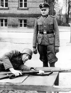 Practices: Recruit of the SS Bodyguard Regiment Adolf Hitler in train