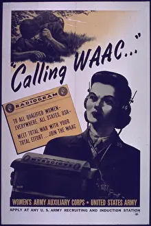 Lcgr1312: Recruiting Poster for the Women's Army Auxiliary