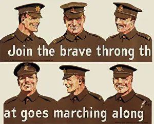 Throng: Recruitment poster for the British Army