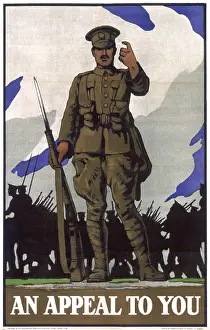Beckoning: Recruitment poster for the British Army