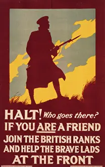World War One: Recruitment poster for the British Army