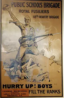 118th: Recruitment poster for the Public Schools Brigade