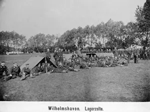 Wilhelmshaven: Recruits during an exercise, around 1910