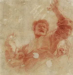 Stylus: Recto: Study for a Figure of the Almighty