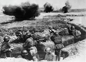 Reached: Red Army soldiers at the beginning of the Russian campaign