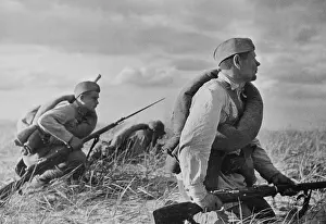 Lcgr1310: Red Army soldiers in exercises in far eastern