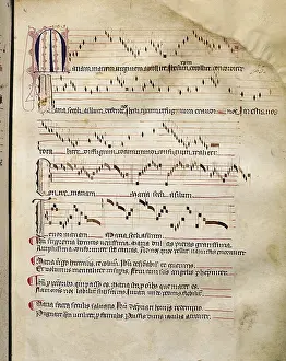 Gregorian: Red Book of Montserrat. 14th c. - 16th c. Medieval