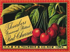 Cherries: Red Cherries Label