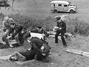 Goudhurst: Red Cross ambulance and staff