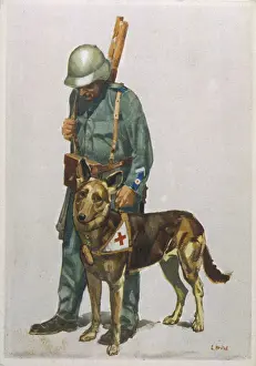 Paul Keevil: RED CROSS DOG AND MAN