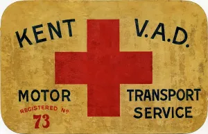 Ambulances: Red Cross Motor badge
