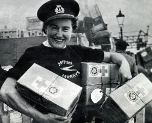 Parcels: Red cross parcels for prisoners of war in Germany, WW2