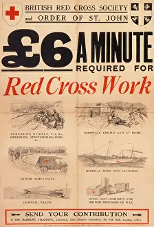 Ambulances: Red Cross Poster - World War I