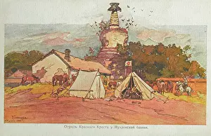 Red Cross Tents at Mukden - Russo-Japanese War