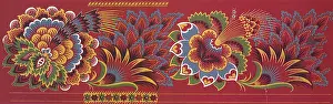 Dazzling: Red Floral Repeat Pattern
