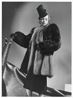 Rochas: RED FOX COAT BY ROCHAS