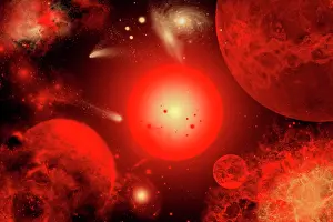 Comet: This red giant star is much older and bigger than Earth's ?