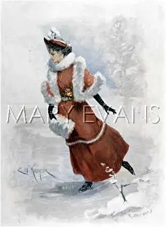 Glides: RED ICE SKATING LADY