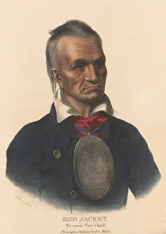 Lcgr1906: Red Jacket, Seneca war chief, wearing a large