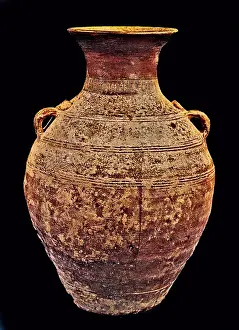 Cylinder: Red Jar With Ears