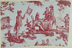 1790: Red Liberty Print With A