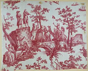1790: Red Liberty Print With A