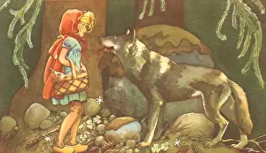 Unaware: Red Riding Hood and Wolf